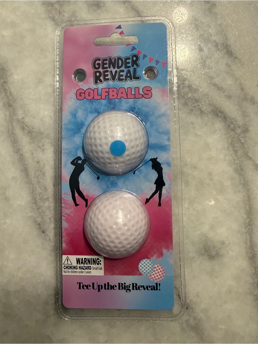 Gender Reveal Golf Balls - Blue Fill